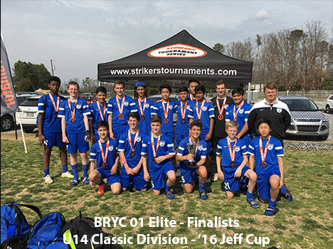 01 Elite Boys - Finalists in 2016 Jeff Cup