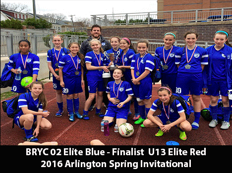 02 Elite Blue Girls - Finalists in the 2016 Arlington Spring Invitational