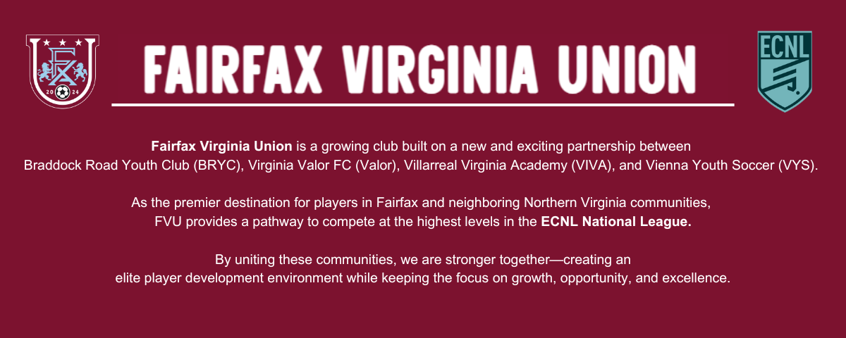 Fairfax County Clubs UNITED to form ONE UNION